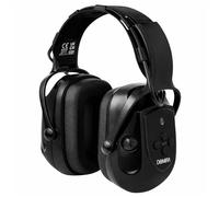 DOMIRA Bluetooth Electronic Unisex Ear Defenders SNR 30dB Noise Reduction - Hearing Protection Earmuffs with AUX, Mic & Stereo Sound for Shooting, Work & DIY - Brown/Black