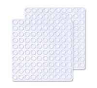 Domira Clear 8mm 100x2 Self Adhesive Rubber Bumper Pads - Cabinet & Cupboard Door Stoppers, Soft Close Rubber Feet, Non-slip Adhesive Pads, Door Silencer For Slamming, (2)