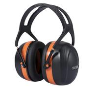 DOMIRA Ear Defenders 37dB - High Performance Hearing Protection Earmuffs, Comfortable Headband, Noise Reduction for Power Tools, Shooting, Airports - Orange/Black or Light Green (Orange And Black)