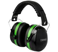 DOMIRA Ear Defenders for Adults - Lightweight Hearing Protection Earmuffs with Headband, Noise Reduction 35dB for Work, Shooting, DIY, Airports - Black/Red or Black/Green (Black And Green)