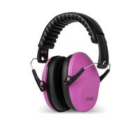 DOMIRA Ear Defenders - Noise Cancelling Ear Muffs For Kids - Hearing Protection, Shooting Ear Defenders, Autism Headphones, Soundproof Ear Muffs For Sleeping, Work & Travel (Pink)