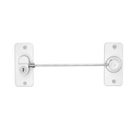 Domira Fridge Lock | Refrigerator Child Safety Lock with 1 Key | Baby Proof Freezer Lock | Cupboard Drawer Lock | Magnetic Child Locks | No Drill Cabinet Locks | White (1, Stander)