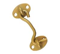 Domira Hook & Eye Latch - Heavy Duty Stainless Steel Door Lock | 3, 4, 6, 8 Inch | Gate Hook and Eye Latch for Doors, Sheds, Barns, Windows, Sliding Doors (Gold) (Gold, 6 Inch)