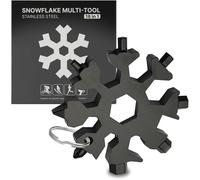 Domira Keyring Multi Tool - Mini Pocket Screwdriver Set with Extension Rod, Bottle Opener, EDC Keychain Gadget, Camping Tool, Small DIY Gifts for Men, Cool Tools 18 in 1