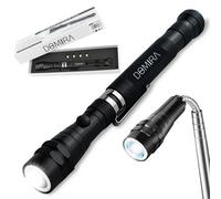 LED Magnetic Pickup Tool, 17-57cm Telescopic Rod, 22mm Magnet, Flexible Neck Telescoping Gooseneck & Powerful Magnets, LED Flashlight, Gadgets for Men