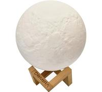 DOMIRA Moon Lamp 13cm | 16 Colors RGB | Rechargeable Touch & Remote Control Night Light | Dimmable Cordless Mood Lamp for Bedroom, Home Decor, Gifts for Women & Men (Size 13 CM)