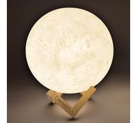 DOMIRA Moon Lamp 13cm | 16 Colors RGB | Rechargeable Touch & Remote Control Night Light | Dimmable Cordless Mood Lamp for Bedroom, Home Decor, Gifts for Women & Men (Size 13 CM) (13 CM)