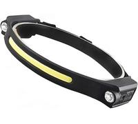 DOMIRA Head Torch Rechargeable Waterproof - Led Headlamp with Flash Modes, Hiking Head Torchs, Camping Headlight, Hard Hat Light, Fishing Head-tourch