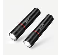 DOMIRA Rechargeable LED Torch | Super Bright High-Power Flashlight | USB Pocket Torch for Camping, Emergency, Tactical & Work Use Type C Charger (2)