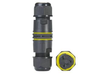 DOMIRA Waterproof IP68 Cable Connector - Outdoor Electrical Wire Connector, Screw Crimping, 400V/25A, Flame Retardant, PA66 Nylon, for 7-10mm Cable, Junction Box Connector