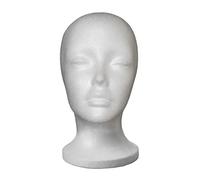 Domire Female Head Model Female Styrofoam Foam 3d Head Manikin Mannequin Wig Hair Display Srand, Female Head Model,Foam Head,Female Styrofoam Head,3d Head Manikin,Wig Hair Display