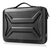 DOMISO 14 Inch Laptop Hard Case,Waterproof Shockproof Hard Shell Laptop Sleeve Protective Computer Bag with Retractable Handle for Macbook Air/Lenovo ThinkPad/HP Pavilion 14 Stream 14 /Dell XPS,Black