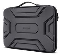DOMISO 14 inch Laptop Sleeve with Handle Shockproof Computer Bag Waterproof EVA Protective Carrying Case for 14" HP Dell Asus Lenovo Laptop, Black