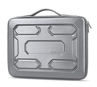 DOMISO 14 inch Laptop Sleeve with Handle Shockproof Computer Bag Waterproof EVA Protective Carrying Case for 14" ThinkPad E480/Yoga 920/13.5" Microsoft Surface Book/HP Pavilion 14 Stream 14,Silver