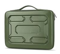 DOMISO 14 inch Laptop Sleeve with Handle Shockproof Computer Bag Waterproof EVA Protective Carrying Case for 14" ThinkPad E480/Yoga 920/13.5" Microsoft Surface Book/HP Pavilion 14 Stream 14,Green