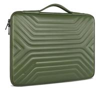 DOMISO 14 Inch Shockproof Waterproof Laptop Sleeve with Handle Lightweight Soft EVA Tablet Case for 14" Laptops/Apple/Lenovo ThinkPad/HP Pavilion 14 Stream 14 / Dell, Olive
