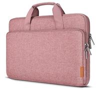 DOMISO 14 inch Water-Resistant Laptop Sleeve Bag Carrying Case with Handle for 14" Dell/HP Pavilion Envy/ThinkPad IdeaPad/ASUS Vivobook,Pink