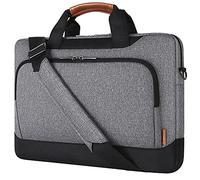 DOMISO 15-15.6 Inch Laptop Sleeve Business Briefcase Computer Case Compatible with Lenovo 15.6" Ideapad 330/16" MacBook Pro/HP EliteBook 850 G3/Envy x360 15/Latitude 3580/Acer Chromebook/Asus,Grey