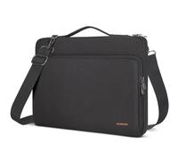 DOMISO 15.6 Inch Laptop Bag Cover Waterproof Shockproof Notebook Sleeve Case Shoulder Bag Protective Cover for 15.6" HP 15/ThinkPad E575/Dell Alienware 15/Lenovo IdeaPad S510/Dell XPS 15,Black