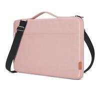 DOMISO 15.6 Inch Laptop Bag Cover Waterproof Shockproof Notebook Sleeve Case Shoulder Bag Protective Cover for 15.6" HP 15/ThinkPad E575/Lenovo IdeaPad S510/Dell Alienware 15/Dell XPS 15,Pink