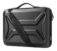 DOMISO 15.6 Inch Laptop Case Shockproof Shoulder Bag Waterproof Hard Shell Protective Case Fits Most 15.6" Laptops/Macbook Pro/Lenovo ThinkPad/HP ENVY 15 / Dell XPS 15, Black