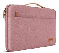 DOMISO 15.6 inch Laptop Case Sleeve Protective Cover Compatible with 16 inch MacBook Pro M4 M3 M2/Pro Max,15.6-16 inch HP Dell ASUS Lenovo Chromebook,Waterproof Computer Cases Bag with Handle,Pink