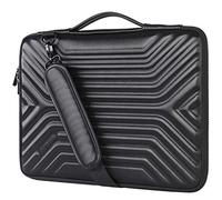 DOMISO 15.6 Inch Laptop Case with Strap | Waterproof Shockproof Protective Sleeve Bag for 15-15.6 Inch Laptops, MacBook Pro, Acer Aspire, HP ENVY, Lenovo IdeaPad, Dell XPS - Black