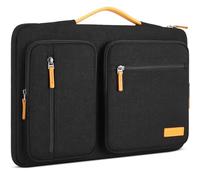 DOMISO 15.6 inch Laptop Sleeve Case,Waterproof Laptop Bag with Handle,Shockproof Protective Notebook PC Case Compatible with Lenovo/HP/Chromebook/Acer/Dell,Black