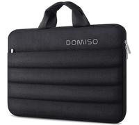 DOMISO 15.6 inch Laptop Sleeve Waterproof Carrying Handbag Laptop Briefcase Compatible with MacBook Air/MacBook Pro/Dell Precision/MateBook/HP ZBook/15 Surface Laptop/Lenovo,Black