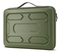 DOMISO 15.6 inch Laptop Sleeve with Handle Shockproof Waterproof EVA Protective Case for 15.6" Yoga 720 IdeaPad 310 320 ThinkPad T570/16 ThinkPad T16/HP Envy 15/15.6" Notebooks, Green