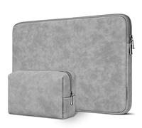 DOMISO 15.6 inch Water-Resistant Laptop Sleeve Carrying Case with Accessory Bag for Lenovo Yoga 720 IdeaPad S510 320 ThinkPad T570 E575/Dell XPS 15/HP Envy Pavilion/15.6" Notebooks,Grey