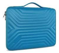 DOMISO 17-17.3 Inch Laptop Sleeve Case,Waterproof Shockproof Laptop Protective Case with Retractable Handle for Dell XPS 17,HP Envy Pavilion 17,Lenovo Ideapad 17,ASUS Vivobook 17,Acer Aspire 17,Blue