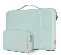 DOMISO 17.3 inch Laptop Sleeve Case Water Resistant Shockproof Protective Computer Bag for 17.3" Notebook/HP Pavilion Envy 17/Lenovo IdeaPad/LG Gram/ASUS/MSI with Accesory Bag, Mint Green
