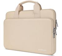 DOMISO 17.3 inch Water-Resistant Laptop Sleeve Bag Carrying Case with Handle for Dell/MSI GS73VR Stealth Pro/HP Envy Pavilion 17/ROG Strix GL702VS/LG/17.3" Notebooks,Beige