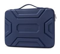 DOMISO 17 inch Laptop Sleeve with Handle Shockproof Computer Bag Waterproof EVA Protective Carrying Case for 17.3" HP Dell Asus Lenovo Laptop, Dark Blue