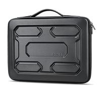 DOMISO 17 inch Laptop Sleeve with Handle Shockproof Waterproof EVA Protective Case laptop bag,Black