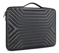 DOMISO 17 Inch Shockproof Waterproof Laptop Sleeve with Handle Lightweight Soft EVA Tablet Protective Case Bag for 17-17.3" Notebook/Dell/Lenovo/Acer/HP/MSI, Black