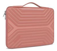 DOMISO 17 Inch Shockproof Waterproof Laptop Sleeve with Handle Lightweight Soft EVA Tablet Protective Case Bag for 17-17.3" Notebook/Dell/Lenovo/Acer/HP/MSI, Pink