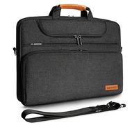 DOMISO 17 Inch Waterproof Laptop Bag Briefcase Men's Shoulder Bag Notebook Bag Business for 17-17.3 Inch Notebook/Dell/Lenovo/Acer/HP/MSI/ASUS, Black