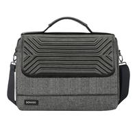 DOMISO 17 Inch Waterproof Laptop Bag Briefcase Shoulder Bag Notebook Bag Business for 17-17.3 Inch Notebook/Dell/Lenovo/Acer/HP/MSI/ASUS, Black