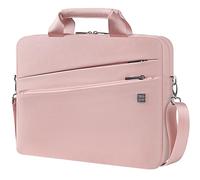DOMISO 17 Inch Waterproof Protective Briefcase Laptop Shoulder Bag Messenger Bag for 17-17.3 Inch Notebook/Dell/Lenovo/Acer/HP/MSI/ASUS, Pink