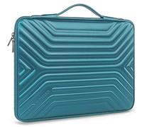 DOMISO 17" Shockproof Waterproof Laptop Sleeve with Handle Lightweight Soft EVA Tablet Protective Case Bag for 17-17.3 Inch Notebook/Dell/Lenovo/Acer/HP/MSI/ASUS, Teal