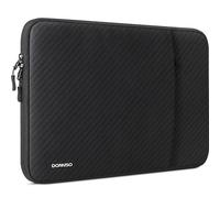 DOMISO Laptop Sleeve 14-15 Inch Slim - Water-Repellent Protective Case for MacBook Pro, MacBook Air, Dell XPS, HP Pavilion, Lenovo ThinkPad, ASUS ZenBook and Other 14 Inch Laptops - Black