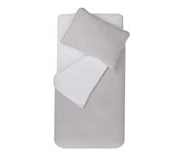 Domiva - Duvet Cover Set 100 x 140 cm + Pillowcase 40 x 60 cm Pearl/White