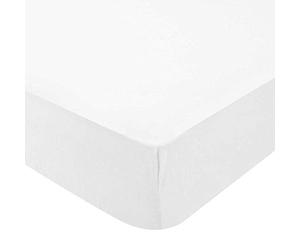 Domiva Organic Jersey Fitted Sheet 130 g/m2 White 60 x 120 cm