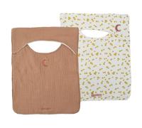 DOMIVA - Pack of 2 American Bibs - 3/24 Months Honeymoon - Savannah