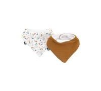 Domiva - Set of 2 Bandana Mossel Bibs Printed on the Water Along with Cotton Gases