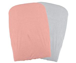 Domiva Set of 2 Changing Mat Covers (Peach/Pearl) Orange