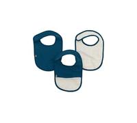 DOMIVA - Set of 3 Cotton Gases 6-12 Months Indigo Muslin Bibs