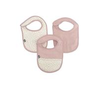 Domiva - Set of 3 Mussel Bibs 0-6 Months Old Pink Cotton Gauze